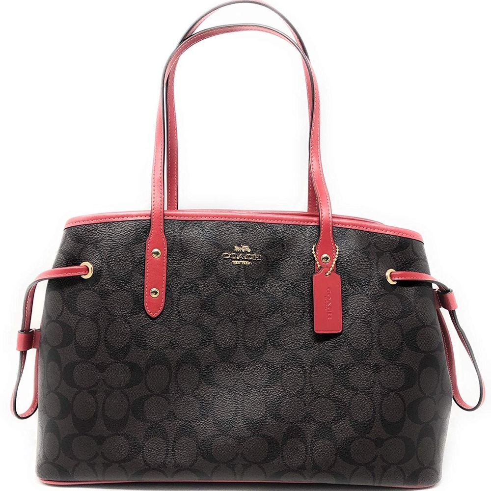 New Coach Signature Drawstring Carryall Tote
